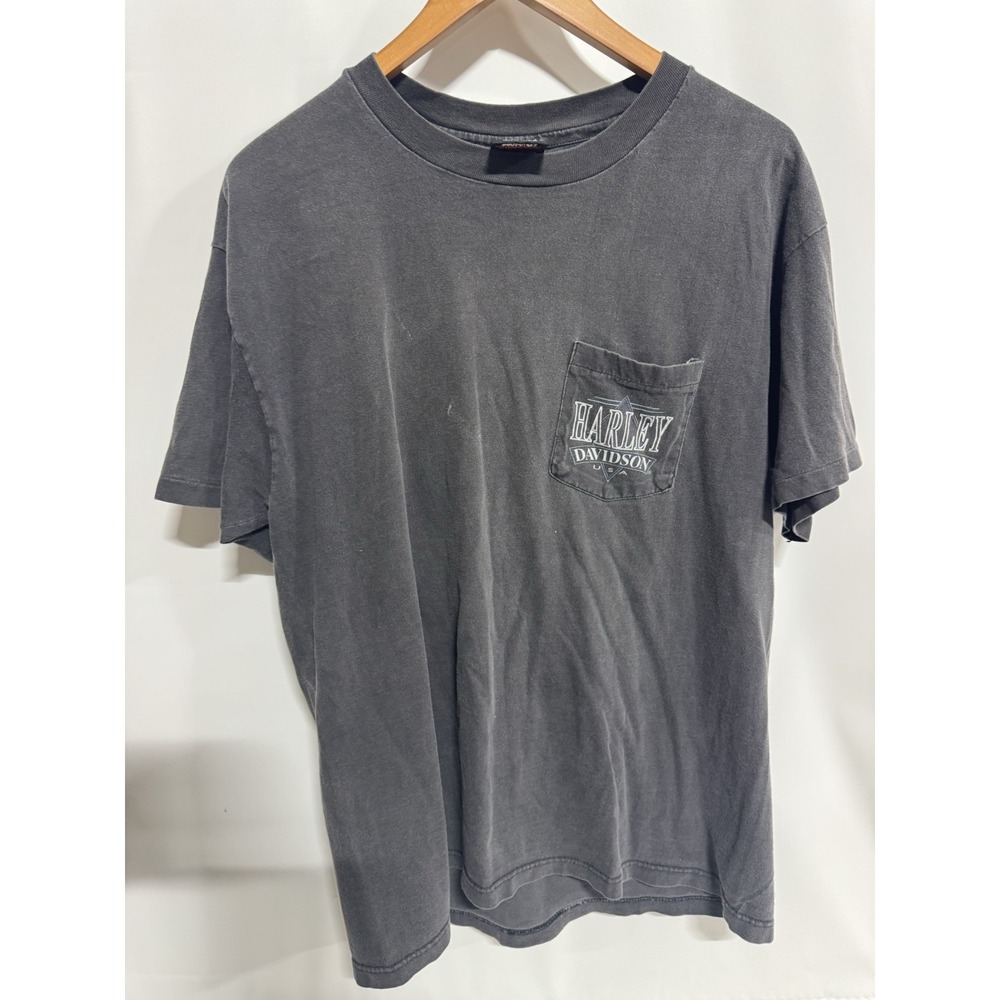 Vintage 1995 SOUTHSIDE HARLEY DAVIDSON INDIANAPOLIS T SHIRT MENS SIZE L Single s - Picture 7 of 10